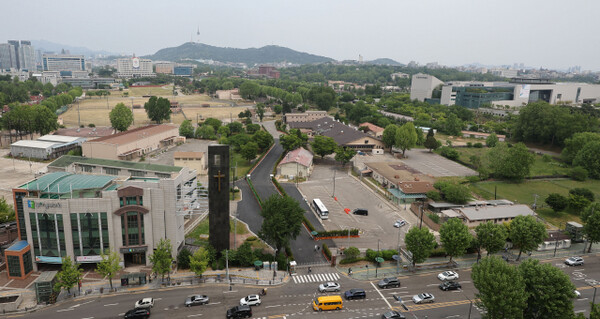 서울 용산 대통령실 청사 인근 용산공원 시범개방 부지의 모습. 사진=연합뉴스