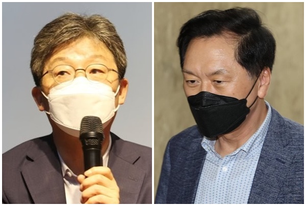 국민의힘 유승민(왼쪽) 전 의원과 김기현 의원. (사진=연합뉴스)