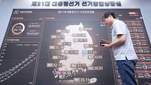 [21대 <b>대선</b>] '사전투표 포함' 오후 2시 <b>대선 투표율</b> 65.5％…역대 최고치