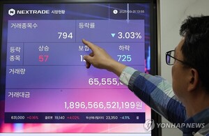 거래량 초과에 종목 줄인 넥스트레이드...거래사 확대로 추가 축소 가능성