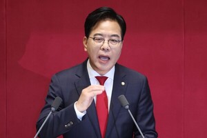 <b>송언석</b> "'어리석은 군주'의 100일…일당독재 멈춰야"