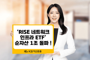 KB운용, '1년 수익률 559%' RISE 네트워크인프라 ETF 순자산 1조 돌파