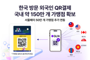 GLN인터내셔널, 방한 외국인 QR결제 서비스 확장